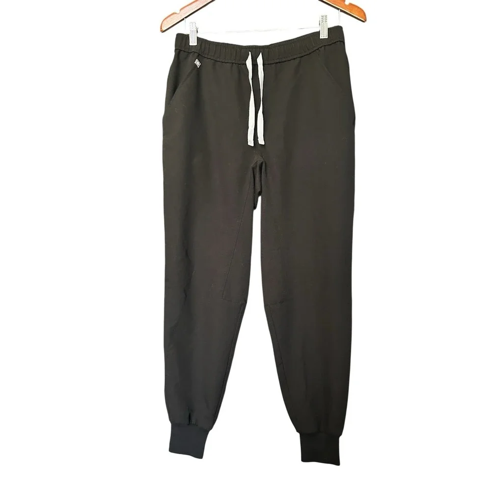 FIGS Scrub Pants Mens M/S Black Tansen Jogger Technical Drawstring Medical